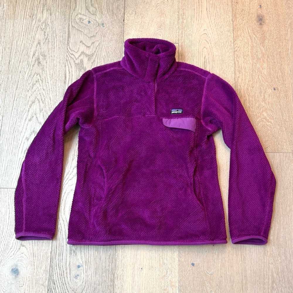 Patagonia Re-Tool Snap-T Fleece Pullover – Magenta, Size Small, EUC